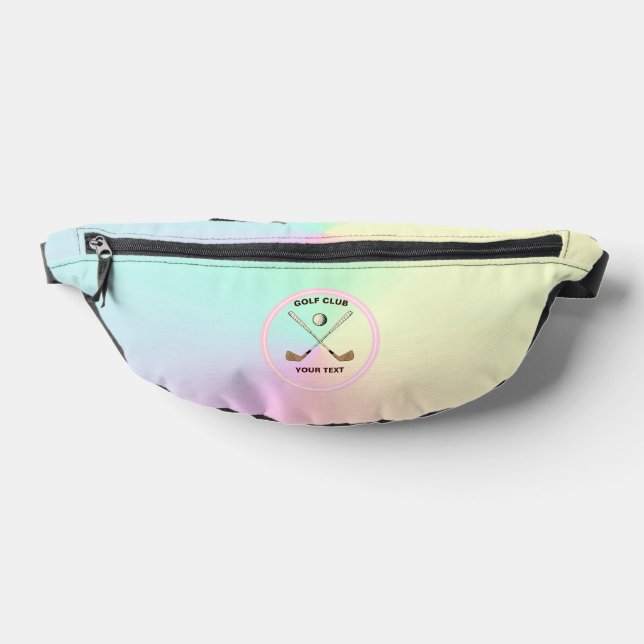 Personalised Golf Club Golfer Pastel Ombre Bum Bags (Lay Down)