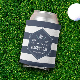 Personalised Golf Club Logo Can Cooler