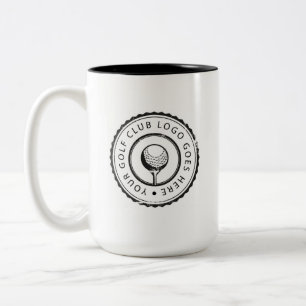 Personalised Golf Club Logo Custom Two-Tone Coffee Mug