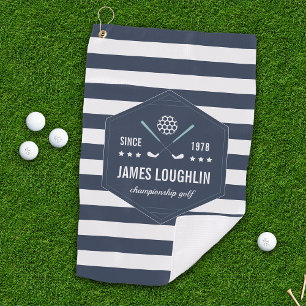 Personalised Golf Club Logo Towel