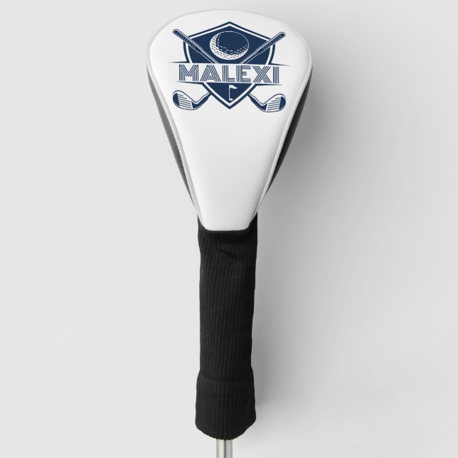 Personalised Golf Club Monogram Head Cover (Front)