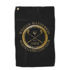 Personalised Golf Club Name Black And Gold