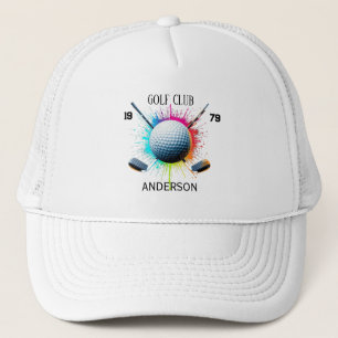 Personalised Golf Club Name Classic  Hat 2026