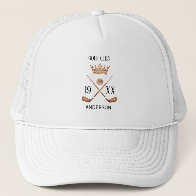 Personalised Golf Club Name Custom Trucker Hat  (Front)