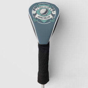 Personalised golf club name design head cover