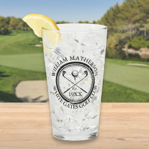 Personalised Golf Club Name Golf Glass