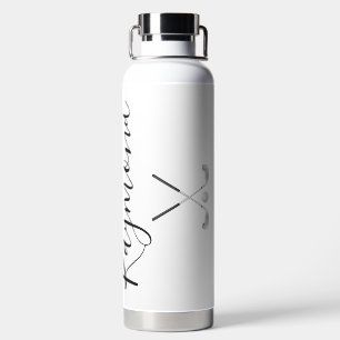 Personalised Golf Clubs and Ball Golfing  Water Bottle