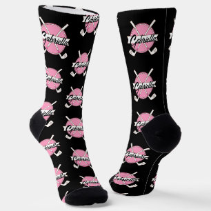Personalised Golf Clubs Old Money Pink Monogram Socks
