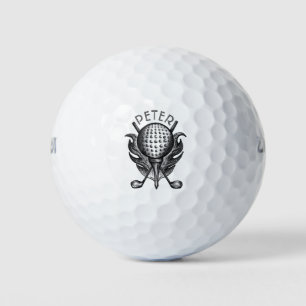 Personalised Golf Course Ball Tee Club Custom Gift