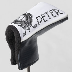Personalised Golf Course Ball Tee Club Custom Gift Head Cover