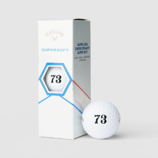 Personalised Golf - Custom Number Lucky Callaway  Balls