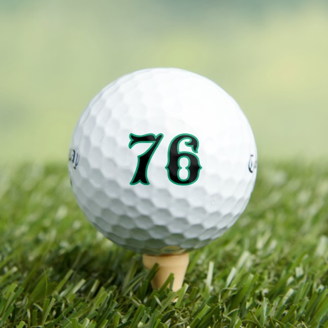 Personalised Golf - Custom Number Lucky Name Brand Balls (Insitu Tee)