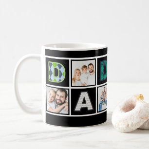 Personalised Golf Dad Photo College Coffee Mug