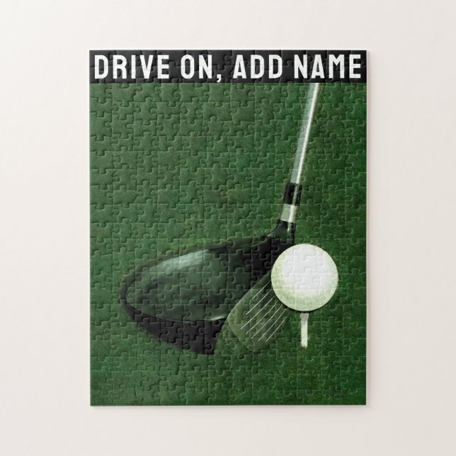 Personalised Golf gift Jigsaw Puzzle (Vertical)