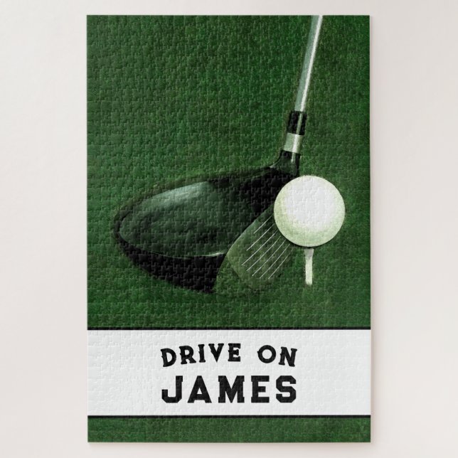 Personalised Golf gift Jigsaw Puzzle (Vertical)