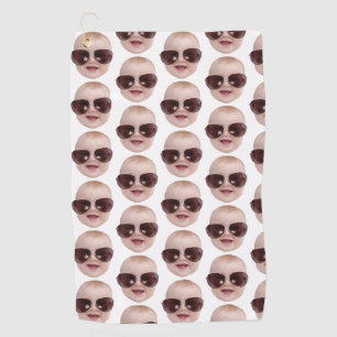 Personalised Golf Gift Lover Gift for Dad With Kid Towel