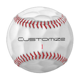 Personalised Golf Gift with Custom Name & Number Baseball