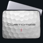 Personalised Golf Gift with Custom Name & Number Laptop Sleeve<br><div class="desc">Searching for the ultimate golfer's gift? FORE! Discover the perfect personalised gift for the dedicated golfer in your life—or a well-deserved treat for yourself. Whether you are celebrating a milestone or heading to the clubhouse, this is the quintessential golf lover gift for any occasion. This unique product features a sleek,...</div>