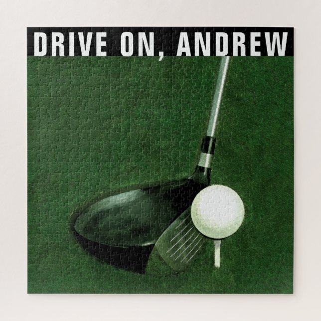 personalised golf gifts jigsaw puzzle (Vertical)