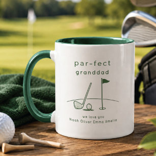 Personalised Golf Granddad Mug Custom Gift
