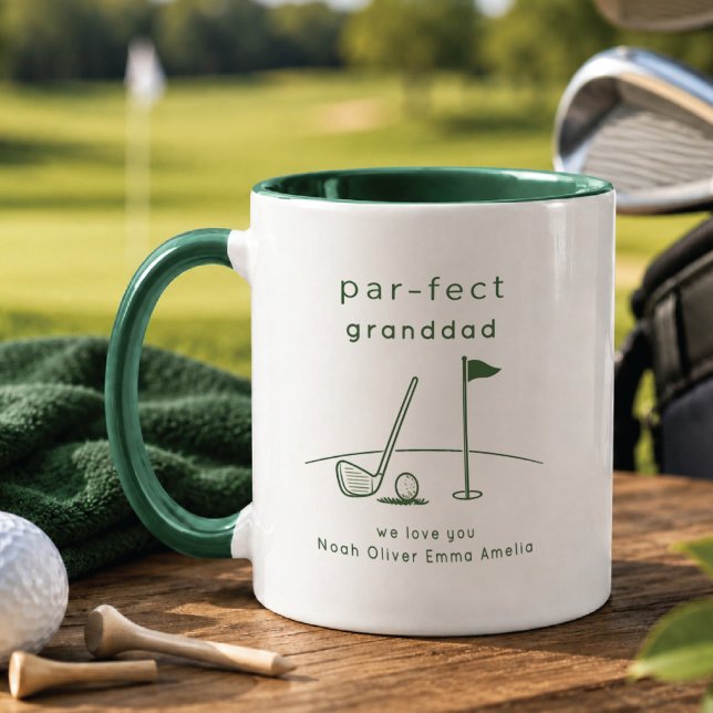 Personalised Golf Granddad Mug Custom Gift (Creator Uploaded)