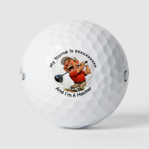Personalised Golf Hacker Callaway Golf Balls