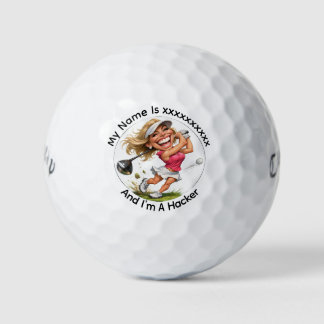 Personalised Golf Hacker Callaway Golf Balls