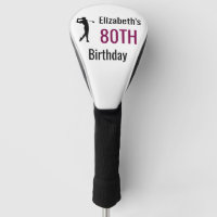 Personalised Golf Head , 80th Birthday Golf Balls