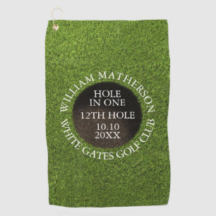 Personalised Golf Hole in One Award Towel