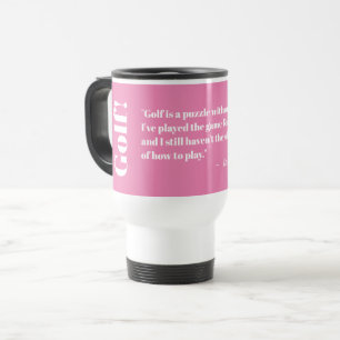 Personalised Golf Lover Commuter Mug