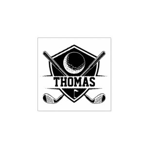 Personalised Golf Lover Rubber Stamp