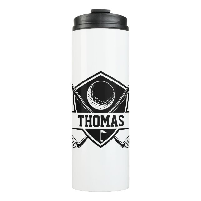 Personalised Golf Lover Thermal Tumbler (Front)
