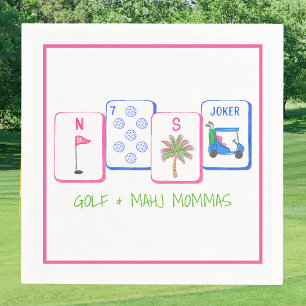 Personalised Golf & Mahj Mommas / Golf & Mahjong Napkin