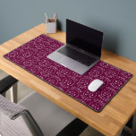 Personalised Golf Monogram Burgundy Custom Name Desk Mat<br><div class="desc">Elevate your workspace with this stylish personalised Burgundy golf monogram mouse pad desk mat. Featuring a bold customisable orange colour repeating logo design with custom initials and name, it’s the perfect accessory for golfers, golf clubs, or professionals who want to add a personal touch to their office setup. Customise with...</div>