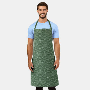 Personalised Golf Monogram Name Green Golf Ball Apron
