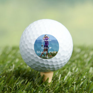 Personalised Golf Photo Gift – Custom Name & Quote Balls