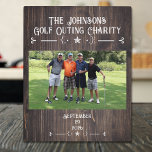 Personalised Golf Plaque - 8x10 Keepsake<br><div class="desc">Preserve the memories of your annual golf outing in style with this handsome 8x10 personalised photo plaque. Featuring a high-quality print of your team or event photo, this plaque comes with a convenient easel for easy display on any surface. Make it a truly unique keepsake by adding the year, event...</div>