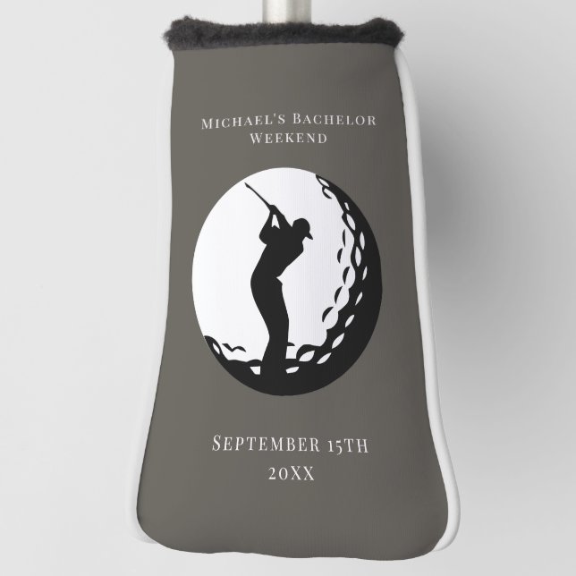 Personalised Golf Putter Cover | Bachelor Weekend (Rotate 90)