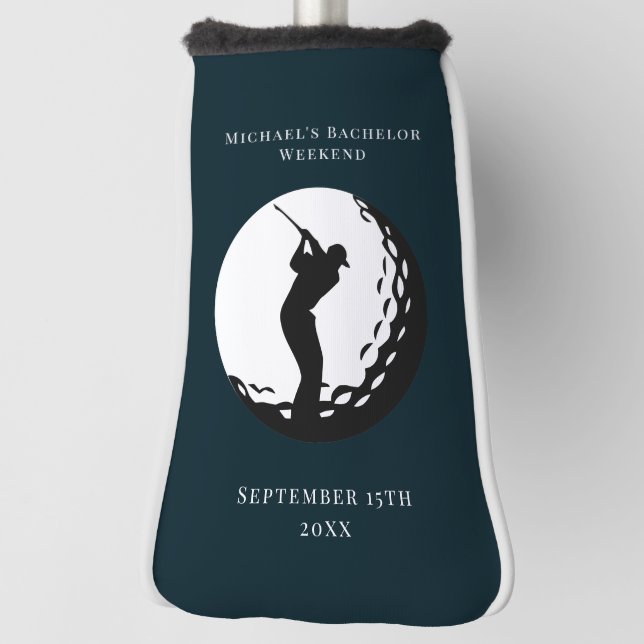 Personalised Golf Putter Cover | Bachelor Weekend (Rotate 90)