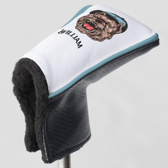Personalised Golf Putter Head Cover (3/4 Front)