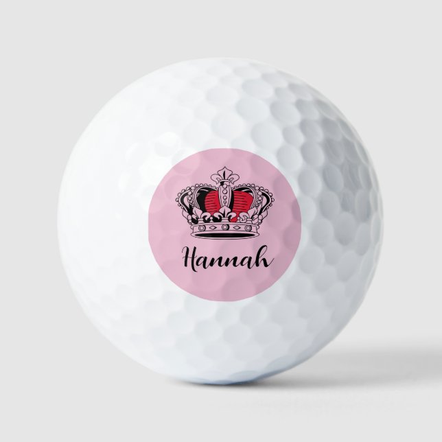 Personalised Golf Queen  Balls (Front)