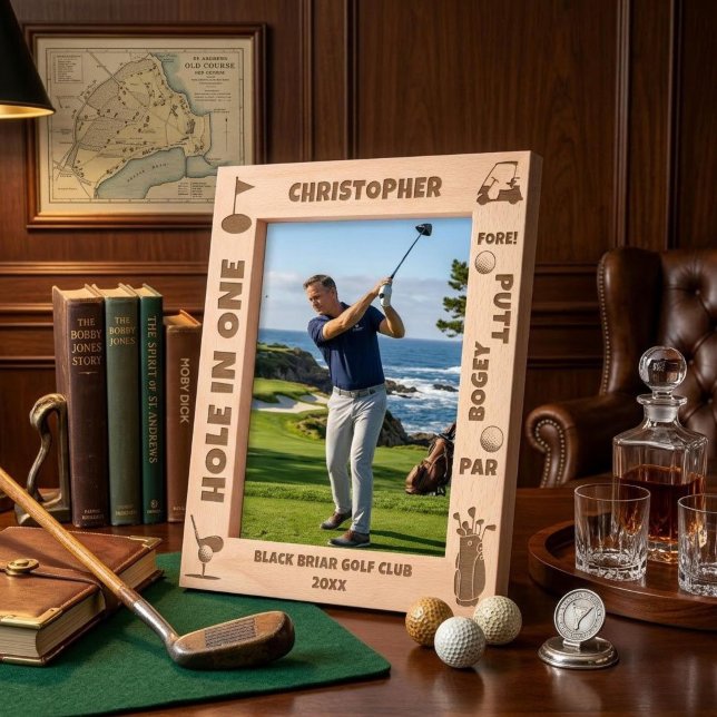 Personalised Golf Terms and Icons Etched Frames (Creator Uploaded)
