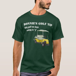 Personalised Golf Tip Golfer Green T-Shirt