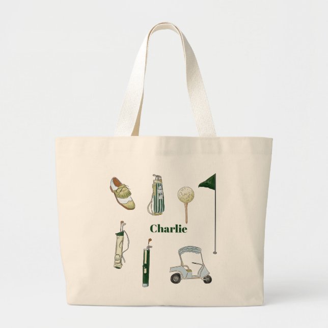 personalised golf tote bag (Front)