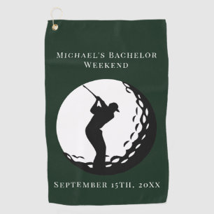 Personalised Golf Towel Bachelor Golf Weekend