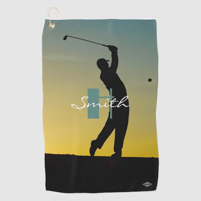 Personalised Golf Towel HAMbyWG (Front)