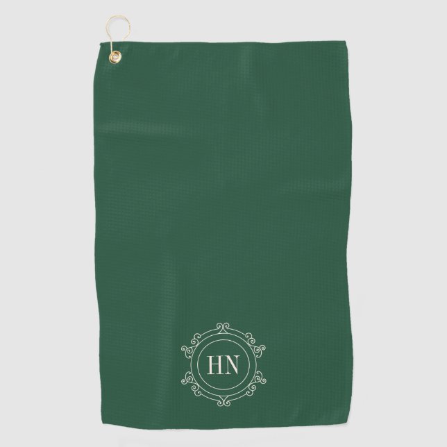 Personalised Golf Towel with Initials (Front)