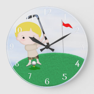 Personalised Golf Wall Clock