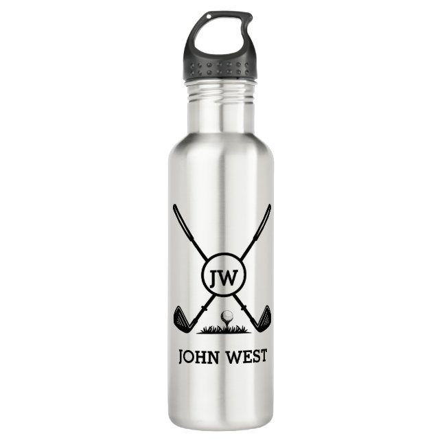 Personalised Golf Water Bottle  (Front)