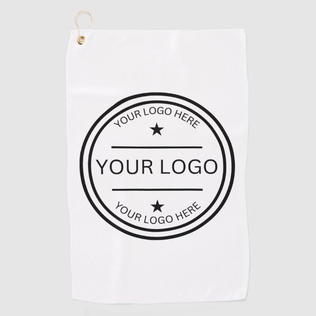 Personalised Golf Your Logo Here Towel (Front)